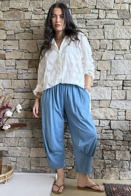 Jo Jo Quirky Classic Barrel Pant Denim